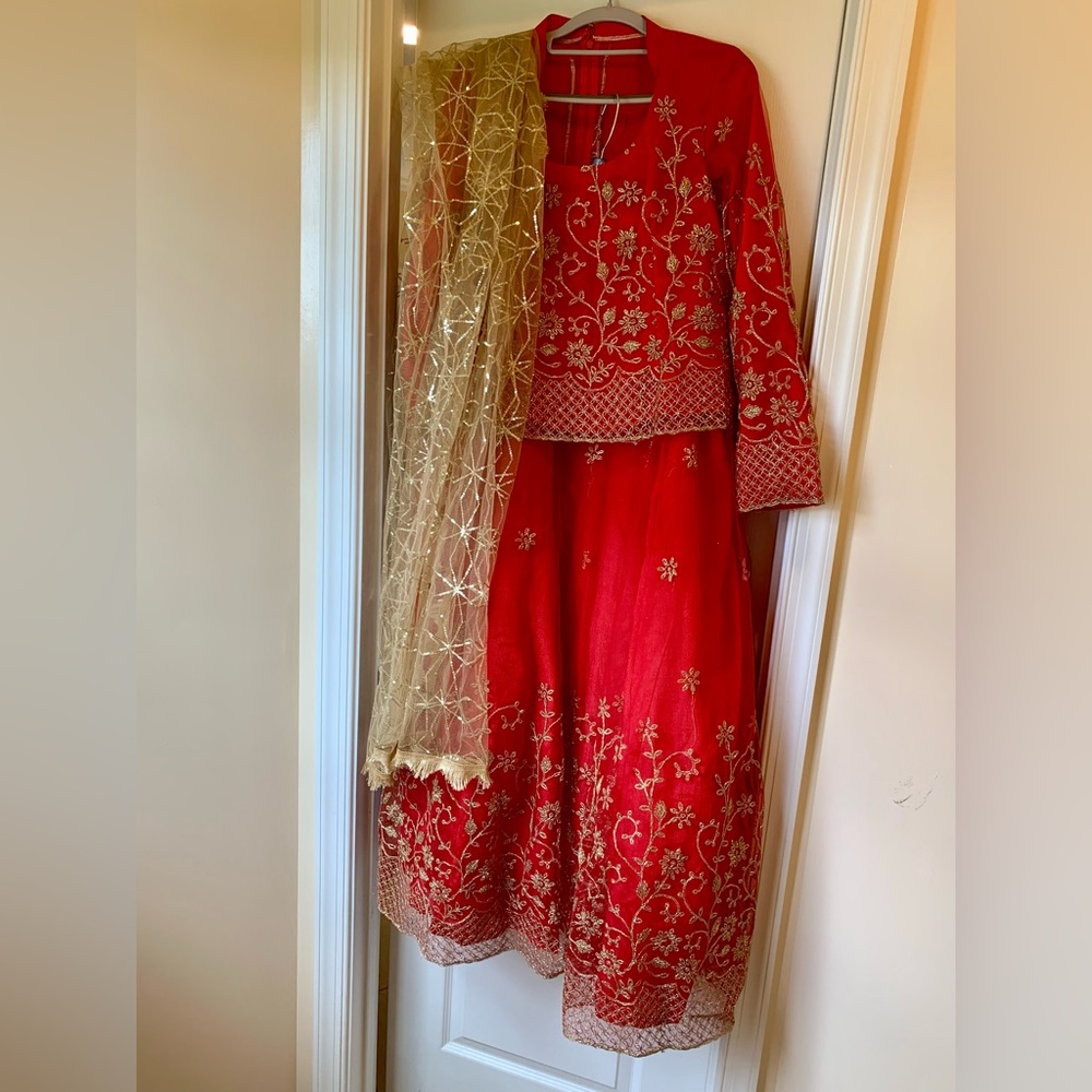 Red Lehenga